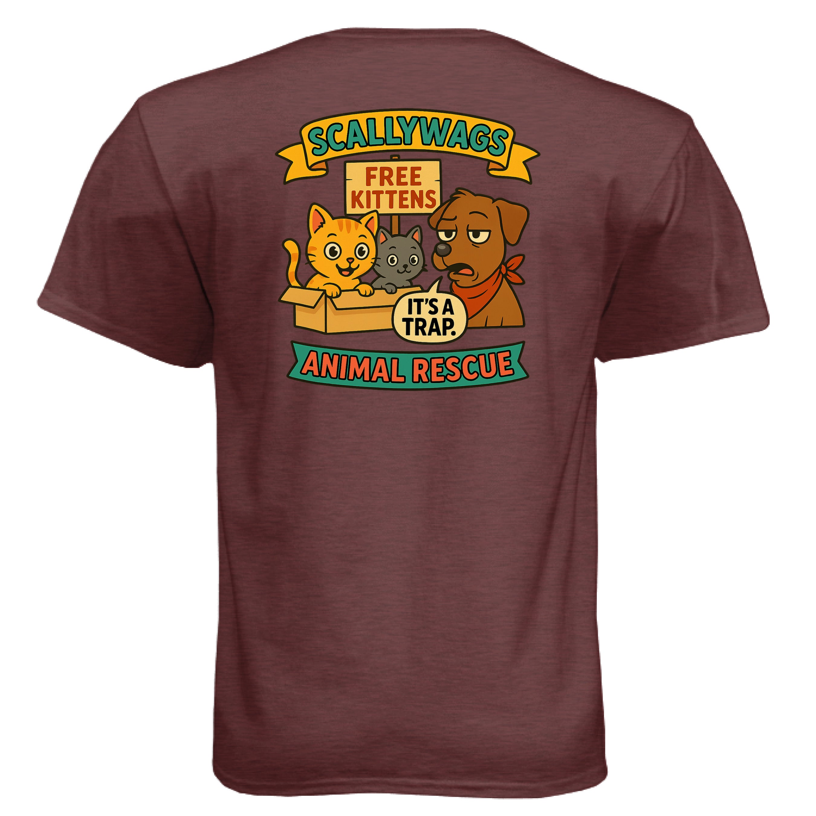 Heather Maroon - BACK