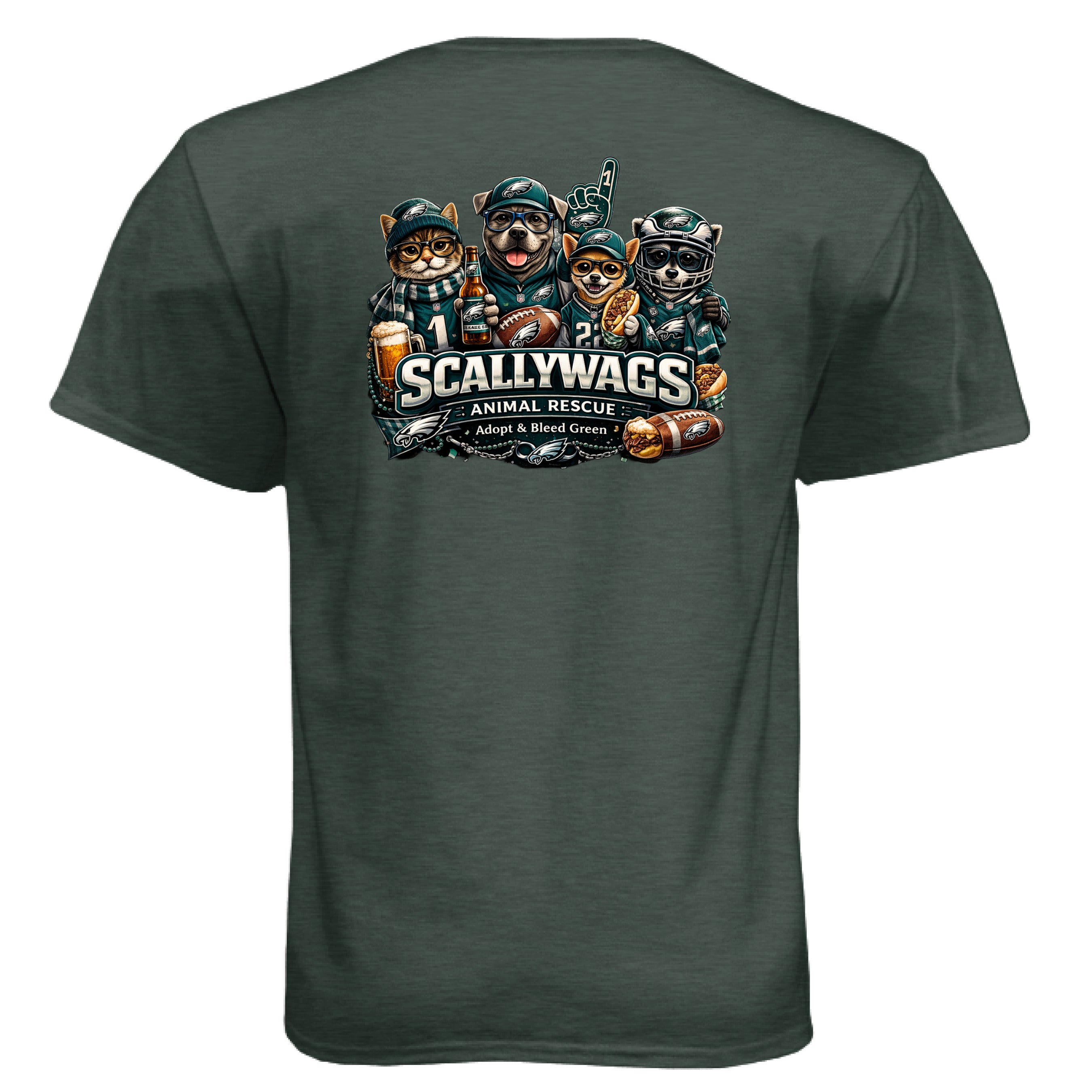 Heather Forest Green - BACK