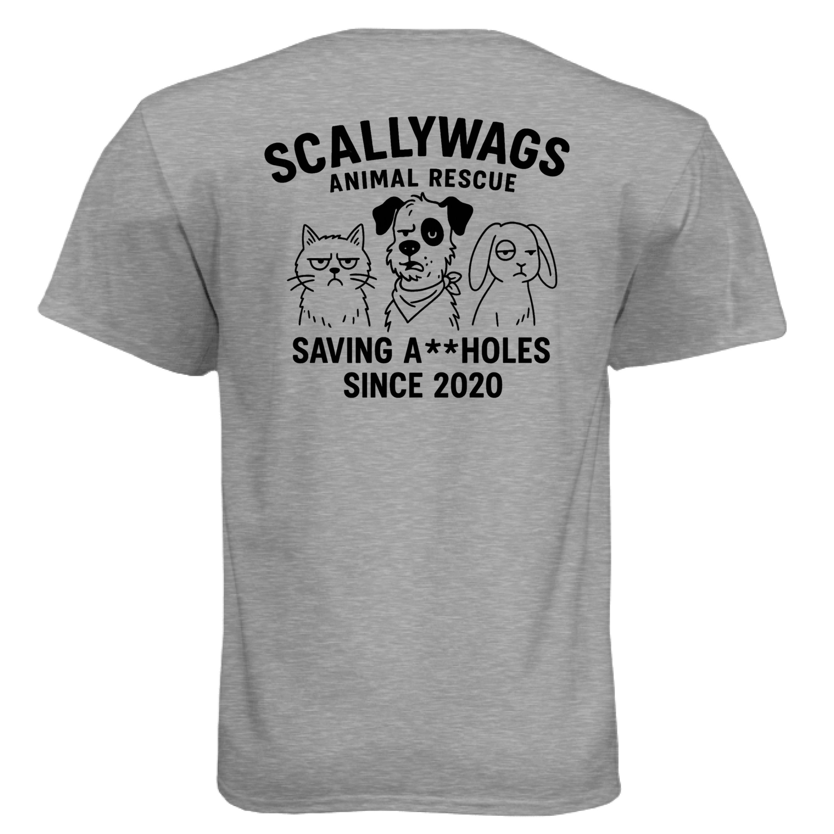 Dark Heather Grey (60/40) - BACK