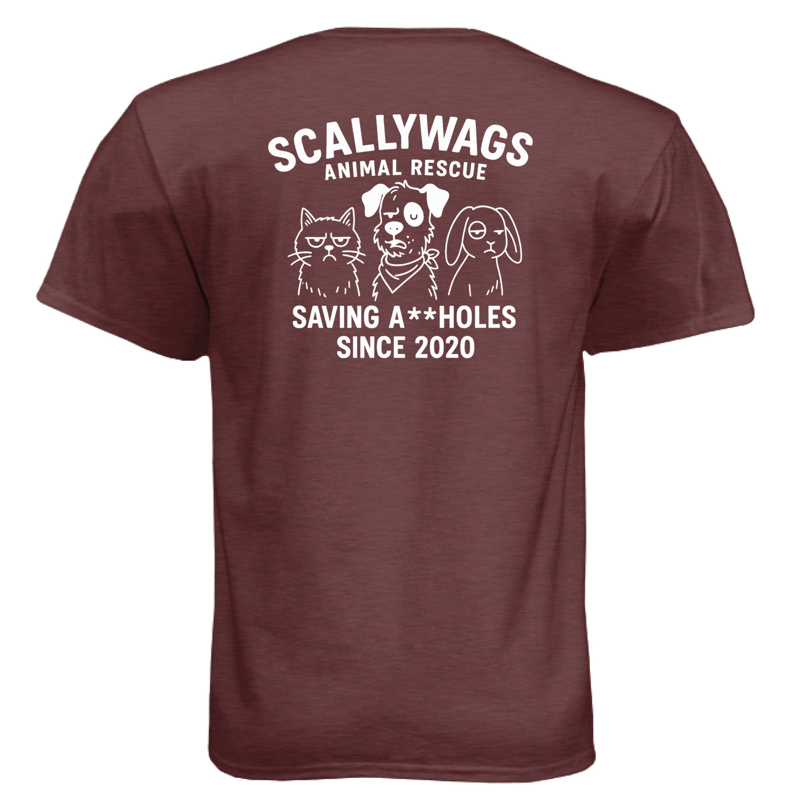 Heather Maroon - BACK